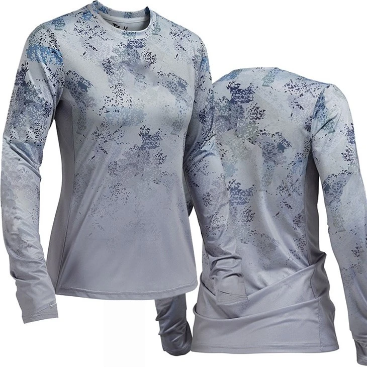 Women Long Sleeves T-Shirt-Gray2